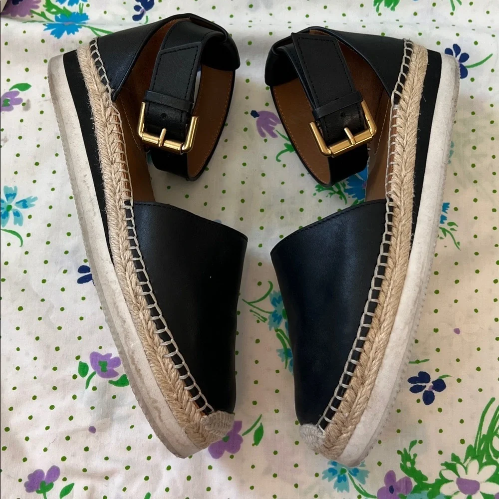 See By Chloé Glyn Leather Espadrilles - 38
